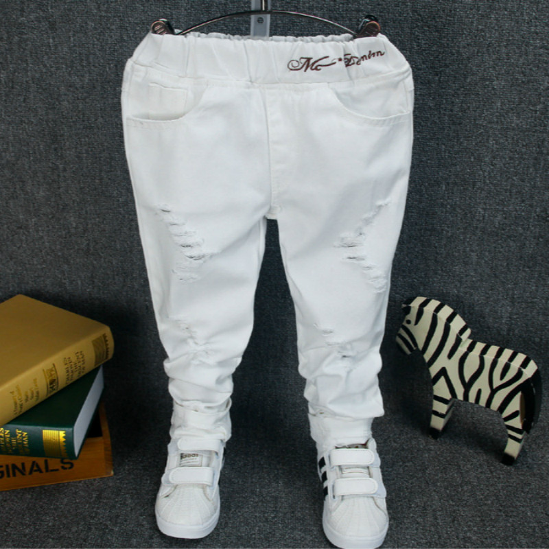 2020 nuovo bambino del ragazzo dei jeans dei bambini denim streetwear Nuovi Ragazzi 'Jeans Edition Bianco Rotto Caverne Pantaloni Da Cowboy dei jeans per bambini