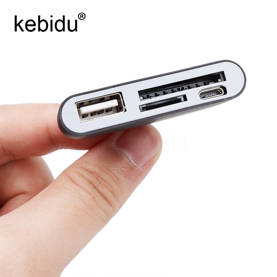 Multi-function 4 in 1 OTG/TF/SD Smart Card Reader with Micro USB Charge Port for Samsung Galaxy S6 Edge For Andriod Phone Tablet