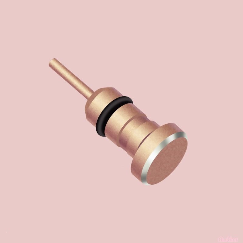 Antirr Metal 2 in 1 Phone Sim Card Tray Eject Pin Tool 3.5mm Earphone Jack Anti Dust Plug Dustproof Cap For Apple iPhone xiaomi