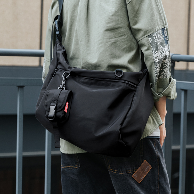 MOYYI Herren-Kuriertaschen, lässig, wasserdicht, Umhängetasche, für 14-Zoll-Laptop, Umhängetasche, Unisex, Reise-Sporttasche