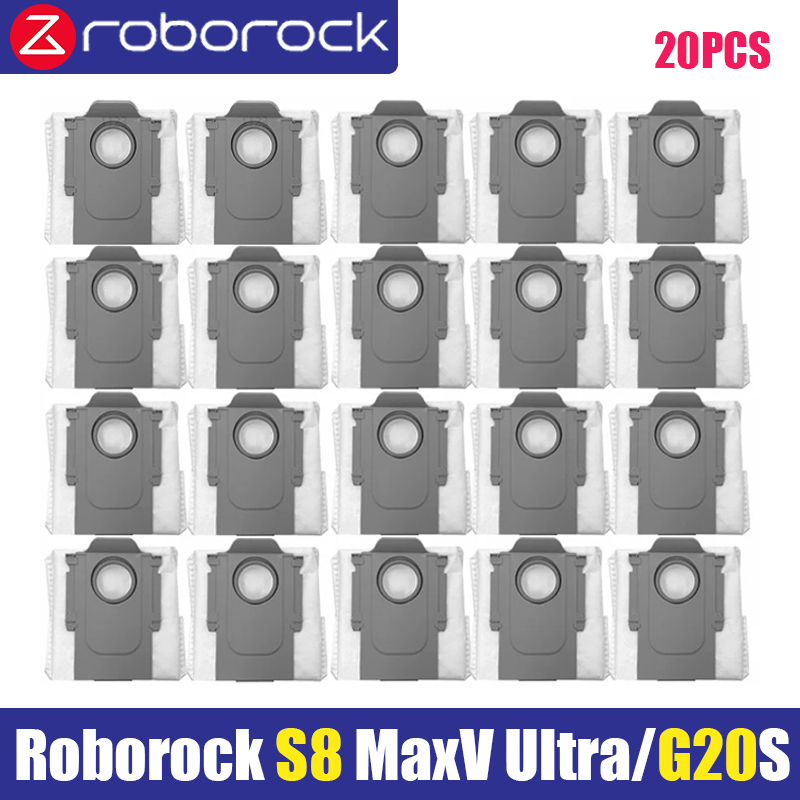 Roborock S8 Max V Ultra G20s robot Vacuum Cleaner Accessories mop Choth vacuum bags Side Brush Filter Replaceable Parts: Red