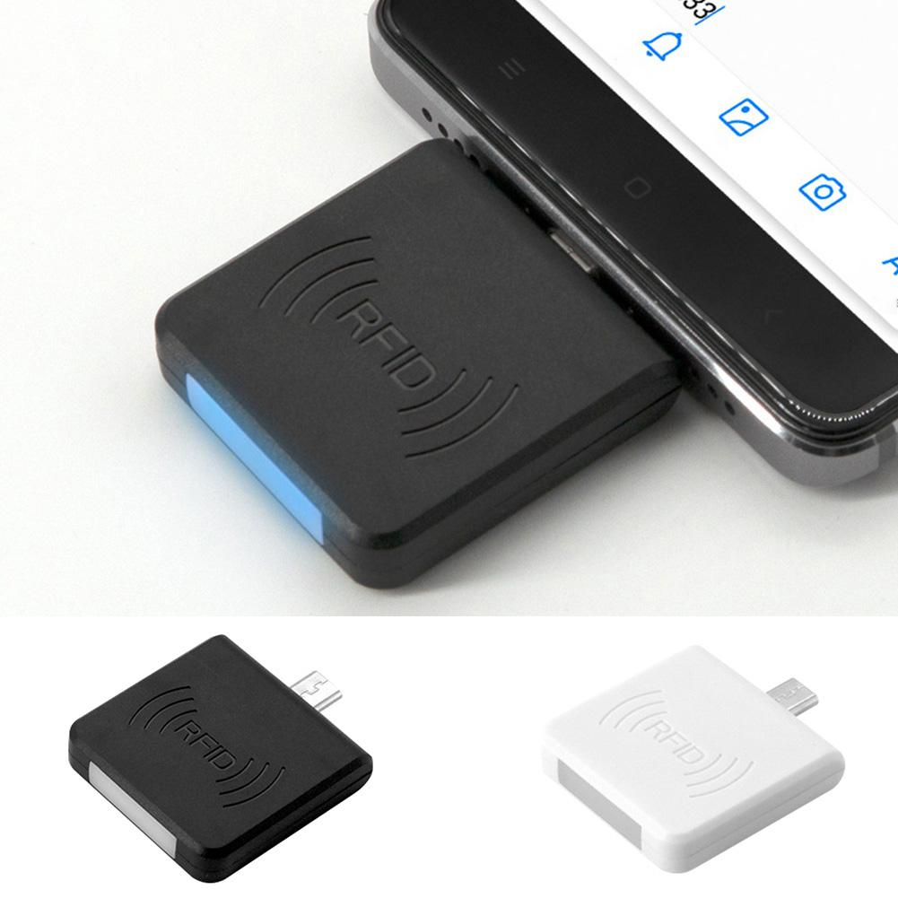 Portátil interfaz Micro USB tarjeta NFC IC Mini lector RFID para Teléfono Celular Android lector de tarjeta