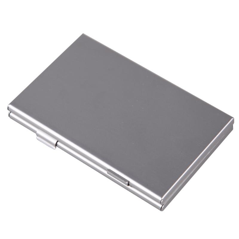 Caja protectora de tarjeta de memoria de aluminio de Metal para 6x SD/SDHC/MMC caja de almacenamiento de tarjetas de memoria