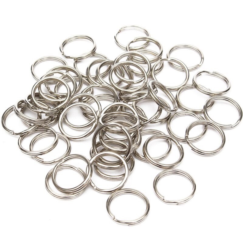 -1050 Pcs Split Sleutelhanger Sleutelhanger Sleutelhanger Lus Houder Sluitingen Keyfob Connector, 1000 Pcs 8Mm & 50 Stuks 25Mm