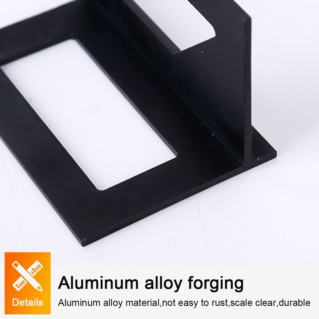 45/90 Graden Multifunctionele Houtbewerking Aluminium Vierkante Gauge Verticale Hoek Kraspen Liniaal Meten Kalibratie Praktisch Hulpmiddel
