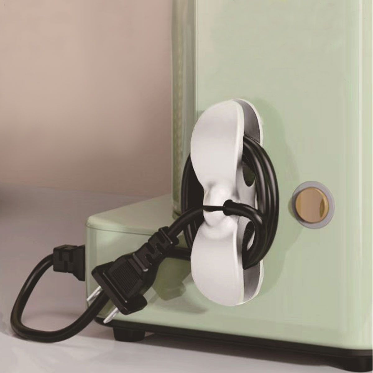 6 Pcs Power Cord Fixed Wire Clamp Cable Organizer Kitchen Mounted Plug Cable DataCableOrganizer Kitchen Appliance Winding Device