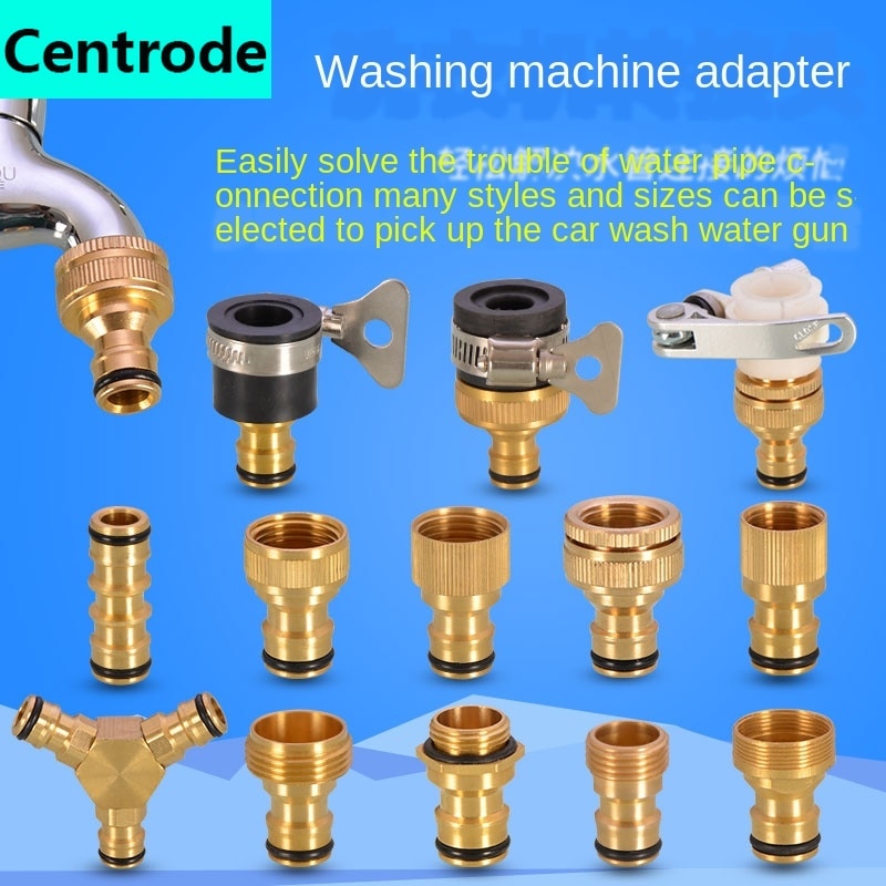 Washing machine kitchen basin faucet connector water pipe car wash water hose transfer interface mouth nipple accessories