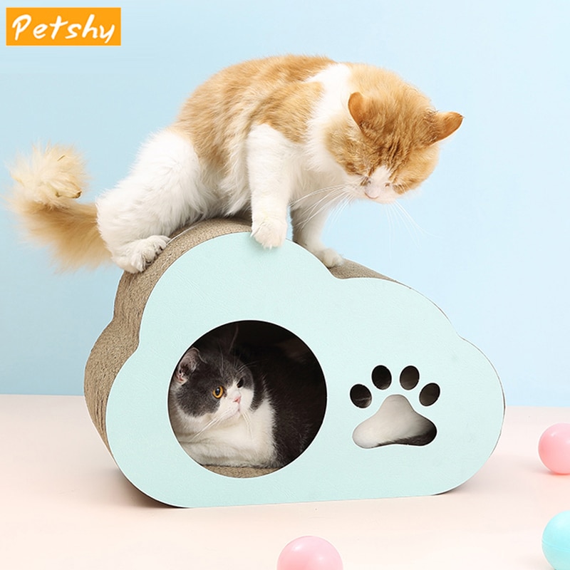 Petshy kattenkrabplank, luxe speelgoed, kattenkrabpaal, kattenpootbeschermer, kattenkrabpaal van karton
