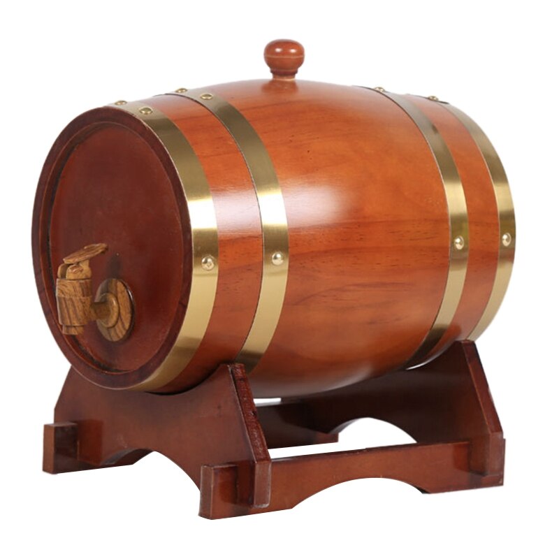 Oak Barrel, 1.5 L / 3 L Oak Storage Barrel Built-In Foil Liner To Store Your Own Whiskey, Beer, Wine, Bourbon, Brandy: Light Green
