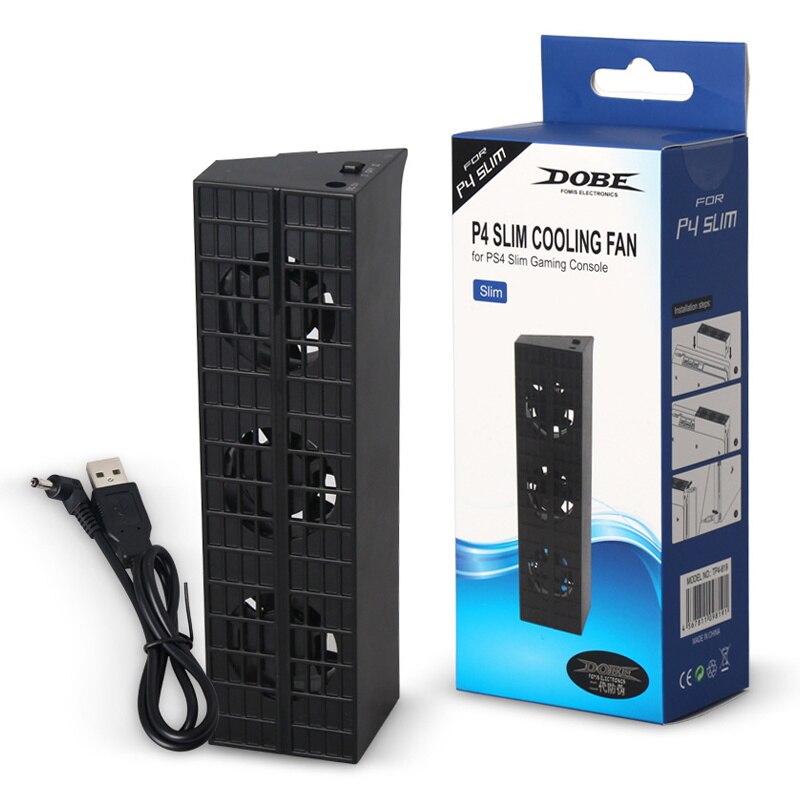 Lodret stativ til  ps4 slim pro køleventilator super turbo temperaturkontrol med usb til sony  ps4 konsol playstation 4: Til  ps4 slanke
