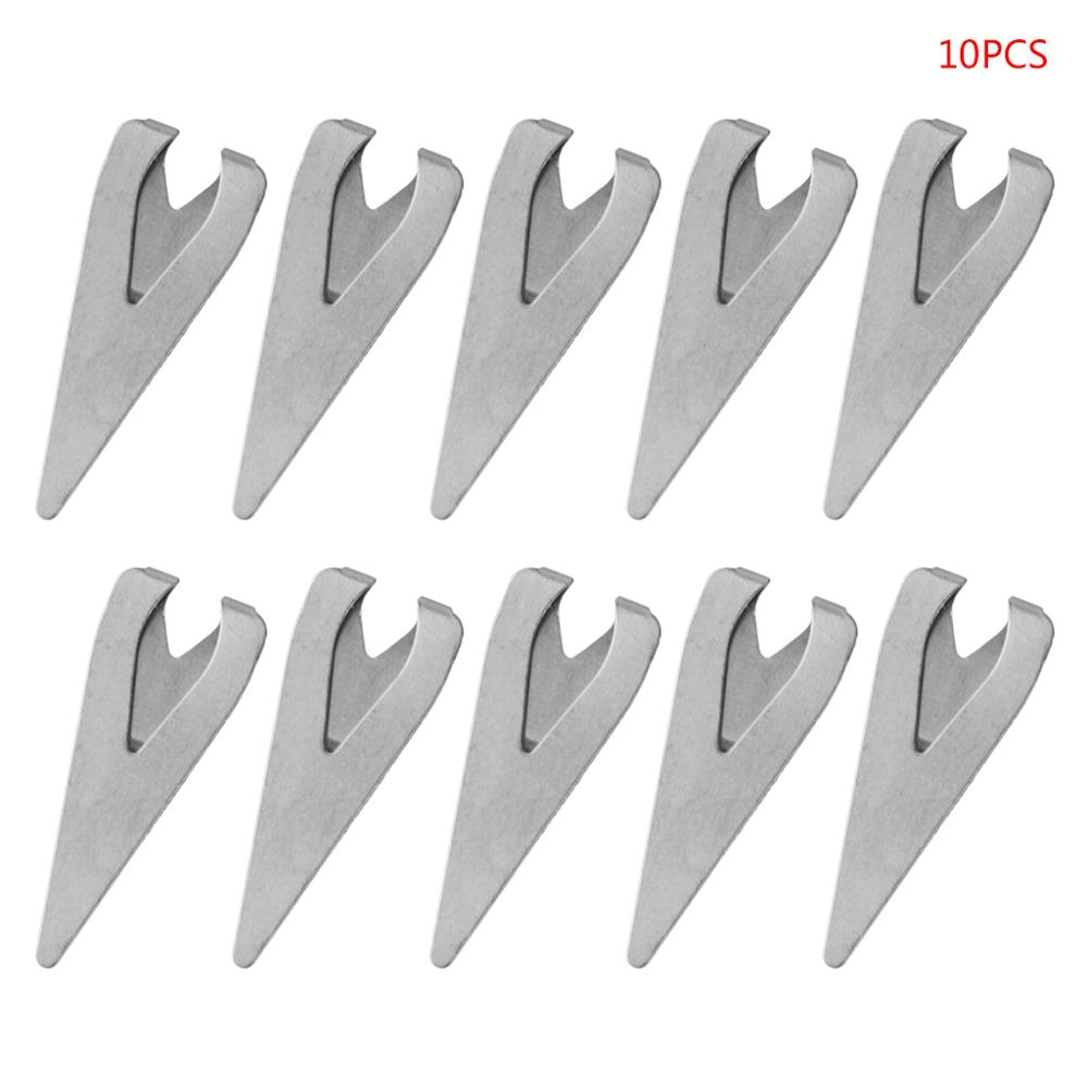 10Pcs Mini Metal Bookmark Paper Clips Page Holder For Book Stationery School: Sliver