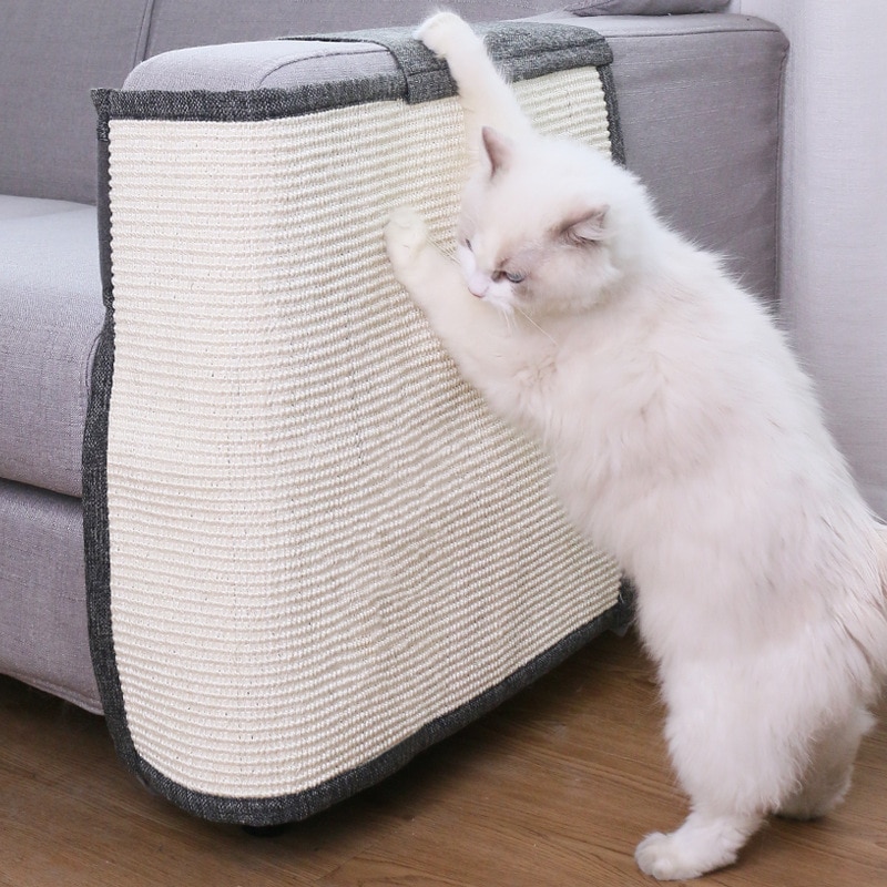 Katten Krasraad Sisal Pad Speelgoed Sofa Meubels Protector Kat Klauw Care Product Katten Scratcher Poot Pad Met Onzichtbare Nagel