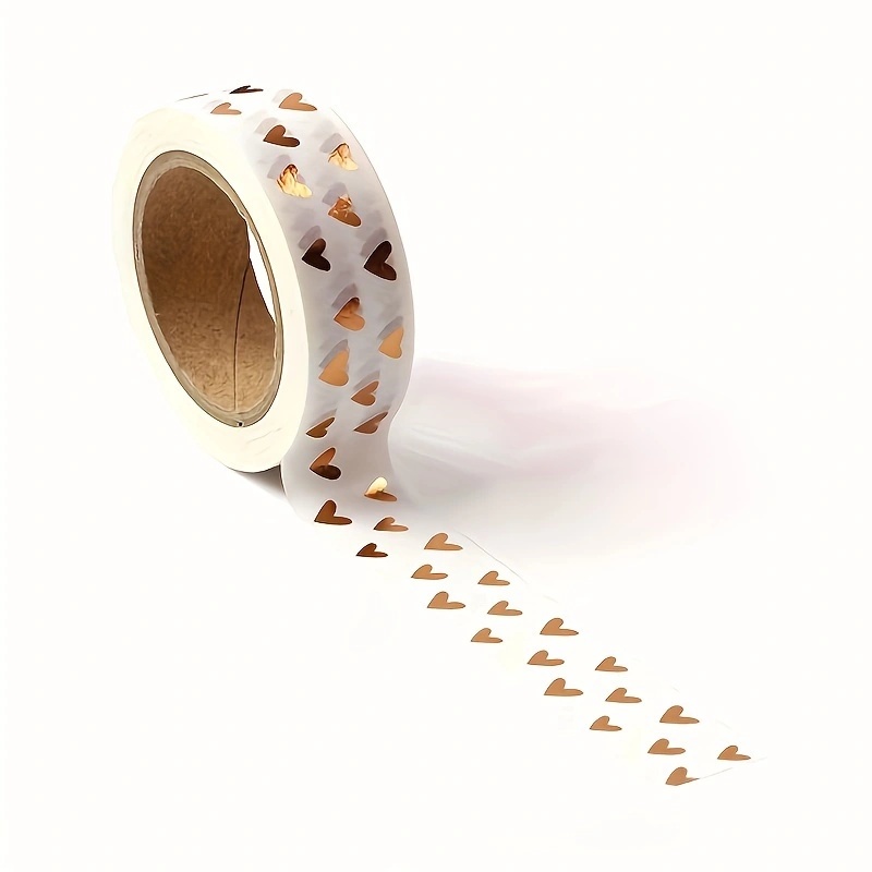 1PC 15mm * 10m Herz Folie Washi Tape Japanischen Kawaii Scrapbooking Werkzeuge Masking Tape Weihnachten Fotoalbum diy Dekorative Bänder