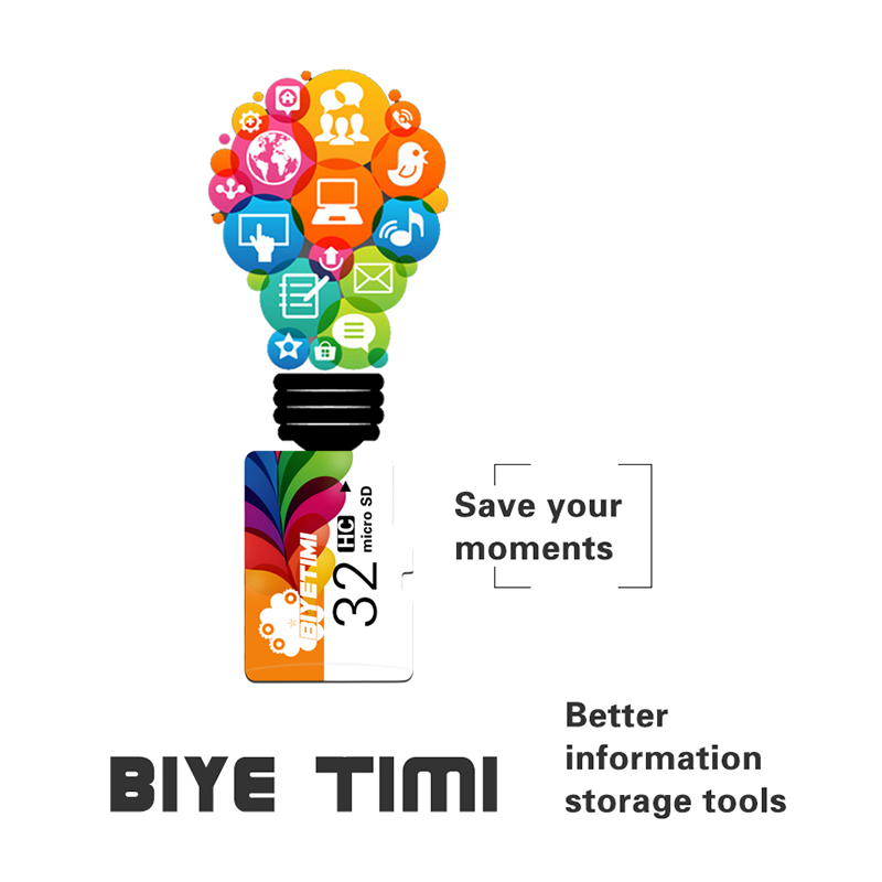 Biyetimi capacité réelle haute vitesse Orange 8GB 16GB 32GB carte mémoire TF carte Micro SD carte