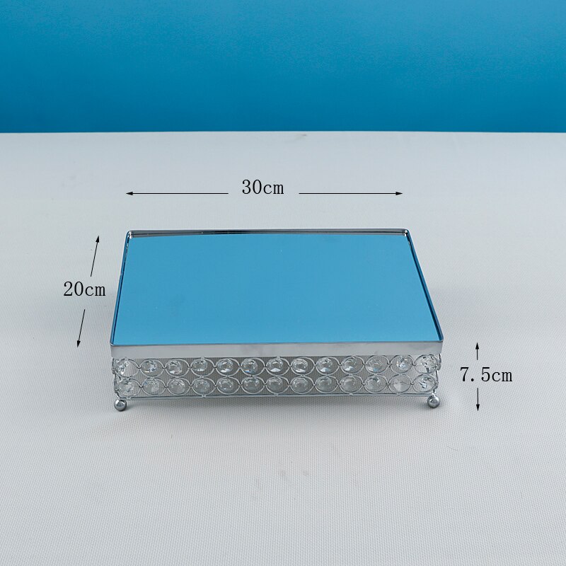 1pcs Silver color cake stand 2tier cupcake stand Fruits Desserts Dish Plates for Tea Birthday Party: NO6