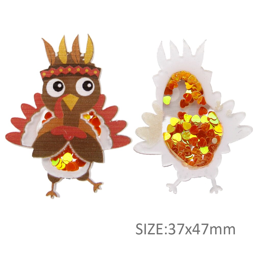 David tilbehør 5 stk/parti thanksgiving påske kviksand pailletter flydende akryl gør-det-selv-hårclips shakers boligindretning ,5 yc 8230: 1094988001