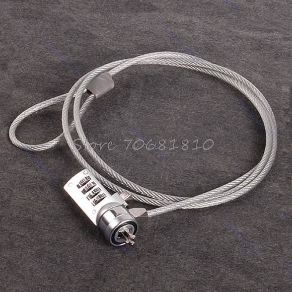 4 Digit Security Password Computer Lock Antitheft Chain For Notebook PC Laptop