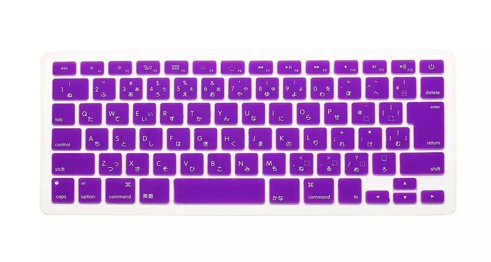 Japanese English Japan JP Keyboard Cover For Macbook Air Pro Retina 13 15 17 （before ) Protector for Mac book keyboard