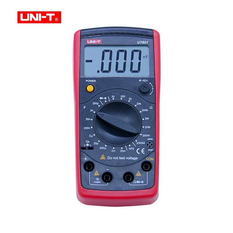 UNI-T UT601 Digital Capacitance rel meter Ohmmeters Capacitor Resistor w/Diode & Continuity Buzzer