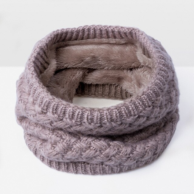 Winter Scarves Men Women knitted Cotton Autumn Scarves Children Boy girl Unisex Warm Thicken Wool Plus Velvet Scarves: khaki