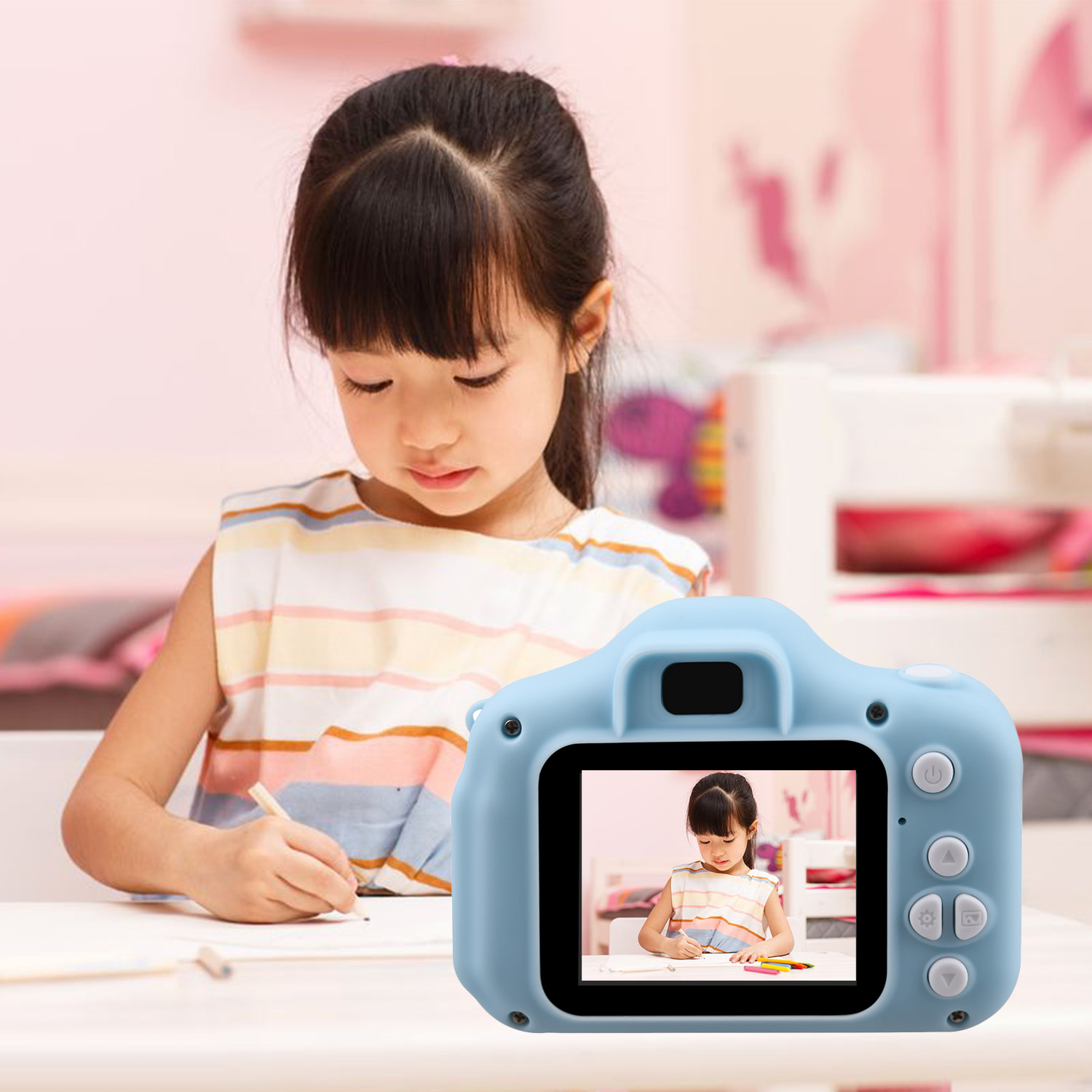 Kids Mini Leuke Elektronische Digitale Camera 2 Inch Scherm Oplaadbare Video Recorder Fotografie Camcorder Camera 'S Toy