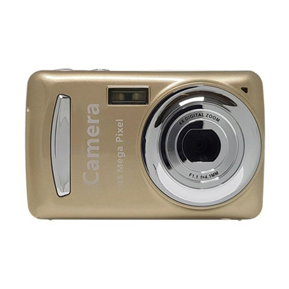 16 Million Pixels 2.7-inch Portable Digital Camera Convenient High Definition Mini Digital Camera Recorder: Gold