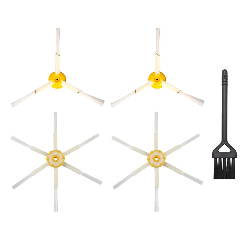 2 + 2 Spazzola laterale per iRobot Roomba Serie 800 900 860 865 866 870 871 880 885 886 890 900 960 966 980 Aspirapolvere del robot kit