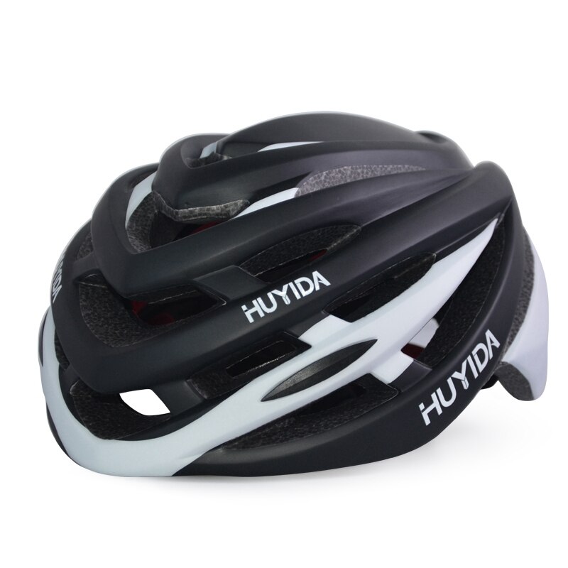 HUYIDA-casco de bicicleta para hombre y mujer, accesorio de protección para la cabeza, para ciclismo de montaña o de carretera, ligero y Extra grande, talla XL: BlackWhite