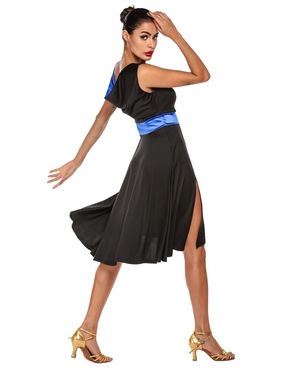Kvinde latin dans kjole voksen dans kostume xs-xl pris