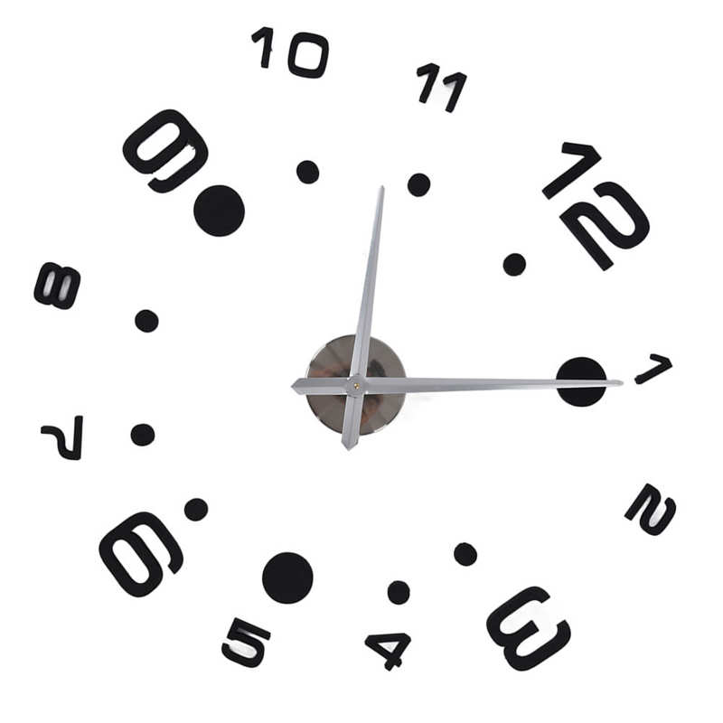 3D Wall Clock Easy Installation DIY Clock Kit for Household