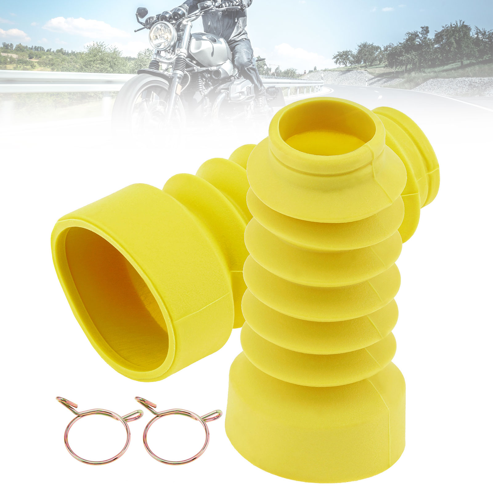 1 Paar Motorrad Vorderrad gabel abdeckung Schutz abdeckung Gamaschen Stiefel Stoßdämpfer schutz für Motorrad Moto-Cross Offroad Grube Schmutz Fahrrad