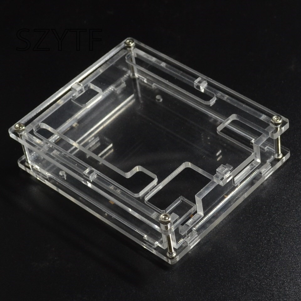 Coque en plastique ABS noir, boîte transparente pour Arduino UNO R3: WHITE