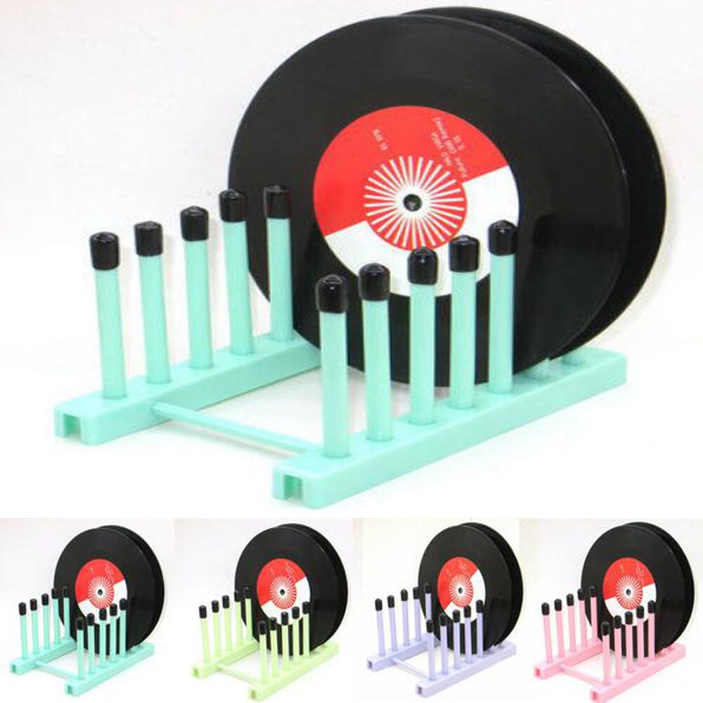 Lp-pladestativ--vinylpladeplade til tørretumblerstativ passer til 12 &quot; og 7 &quot; optage album