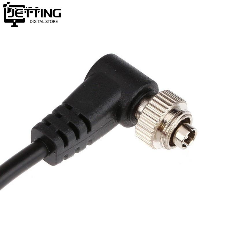 Accesorios de cámara Flashes de 3,5mm a macho PC Cable de sincronización de Flash Bloqueo de tornillo para disparador de luz de estudio