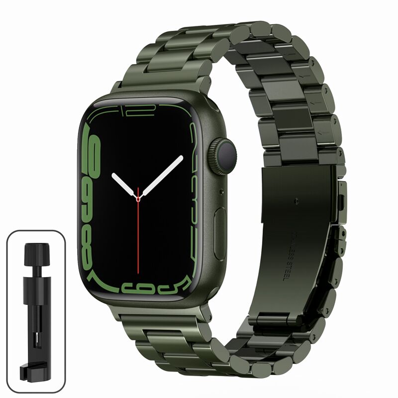Metalen band voor Apple Watch Ultra 2 Band 49 mm roestvrijstalen armband voor iWatch 10 9 8 7 6 46 mm 42 mm 41 mm 45 mm 38 44 mm 40 mm