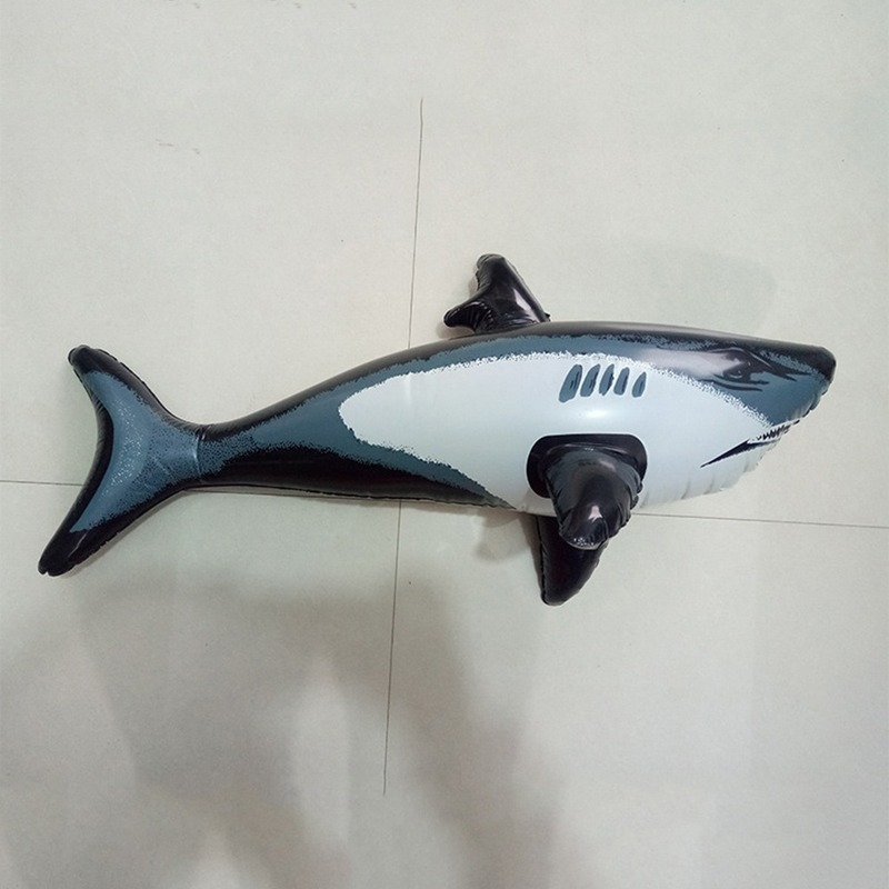 PVC Inflatable Shark Swimming Pool Safety Float Water Toy Simulation Inflatable Animal for Kids Children Pool Toys