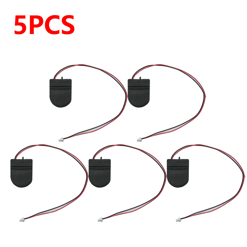 Boîtier de batterie RTC pour Raspberry Pi 5, support d'horloge en temps réel avec ou sans batterie, kit de batterie pour RPI 5 Pi5, 10 pièces: Rouge