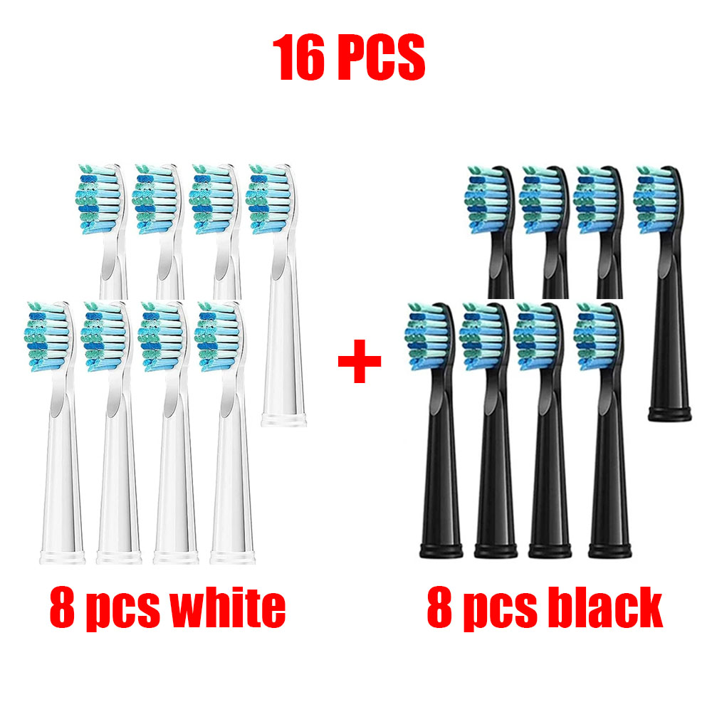 3-30 Electric Toothbrush Replacement Heads Compatible With Fairywill Electric With FW-507/508/551/515/917/959/D1/D3/D7/D8: GRAY