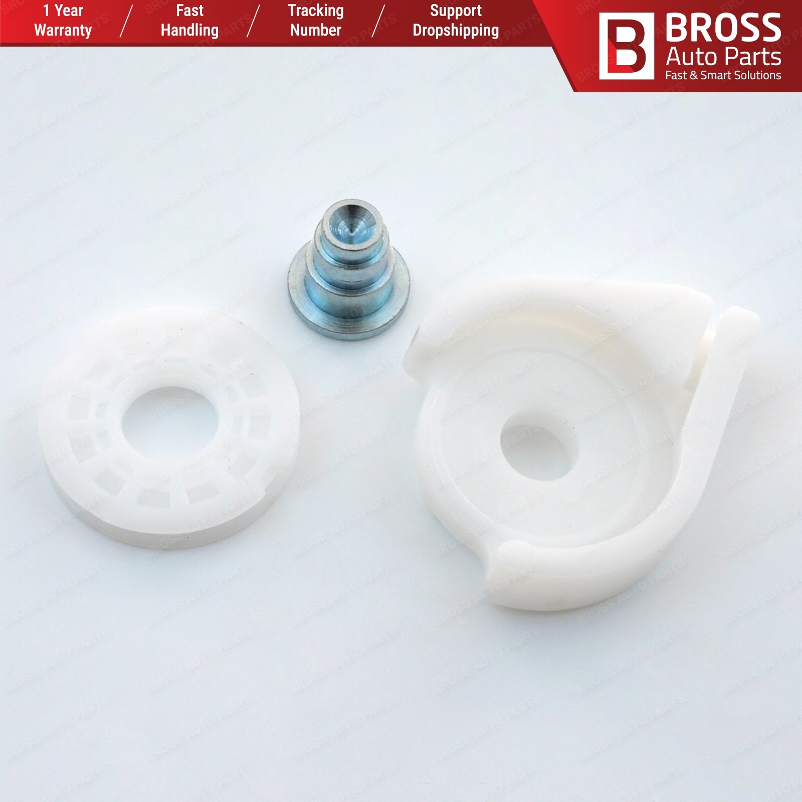 Bross Auto Parts BWR1060 Electrical Power Window Regulator Corner Wheel Kit For Hyundai Accent Left Fast Shipment Made in Turkey