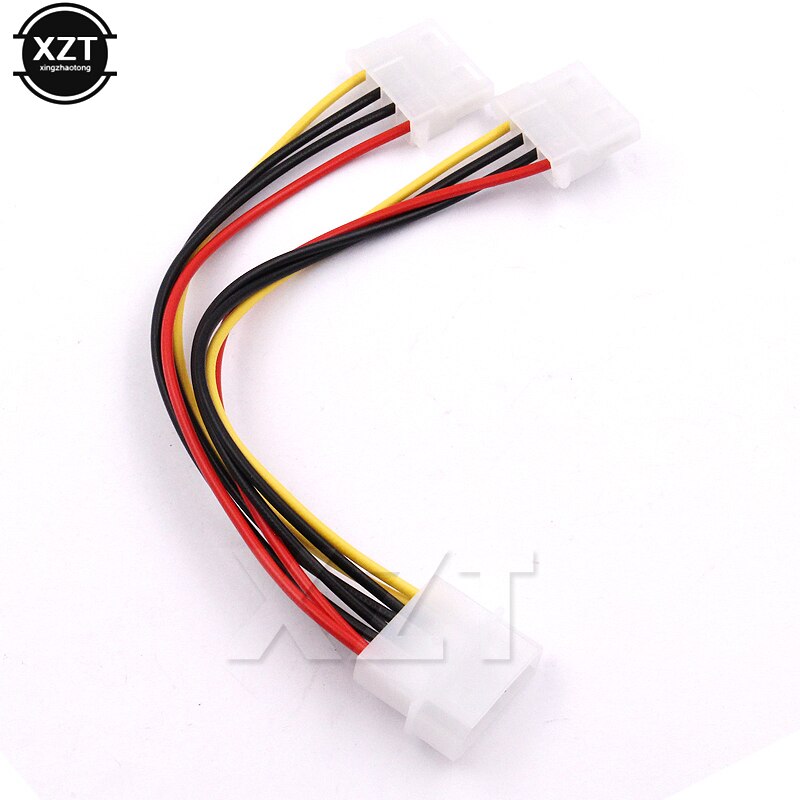 2pcs/lot 4 pin Molex to 2 ports 4 pin IDE M/F Computer case power cable power cord power Extension adapter