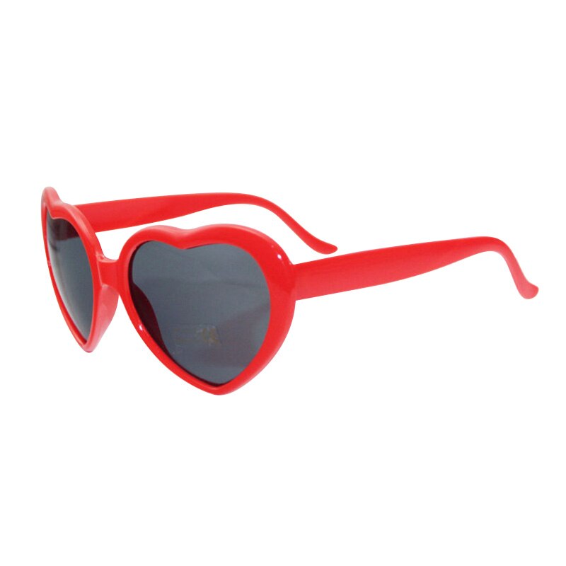Gafas con efectos en forma de corazón de amor, cambian a ver las luces forma de corazón por la noche, gafas de difracción romántica para mujeres y niñas: Red