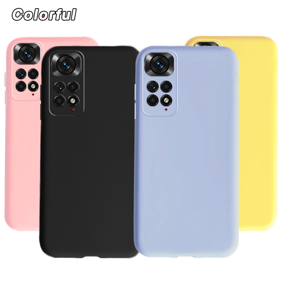 Voor Xiaomi Redmi Note 11 Global Case Leuke Vloeibare Siliconen Telefoon Cover Voor Xiaomi Redmi Opmerking 11 2022 Note11 11S Zachte Funda Bumper