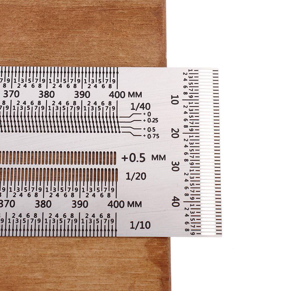 High Precision Scale Ruler T-type Hole Ruler Stainless Woodworking Scribe Drawing Mark Line Gauge Carpenter DIY Measuring Tool
