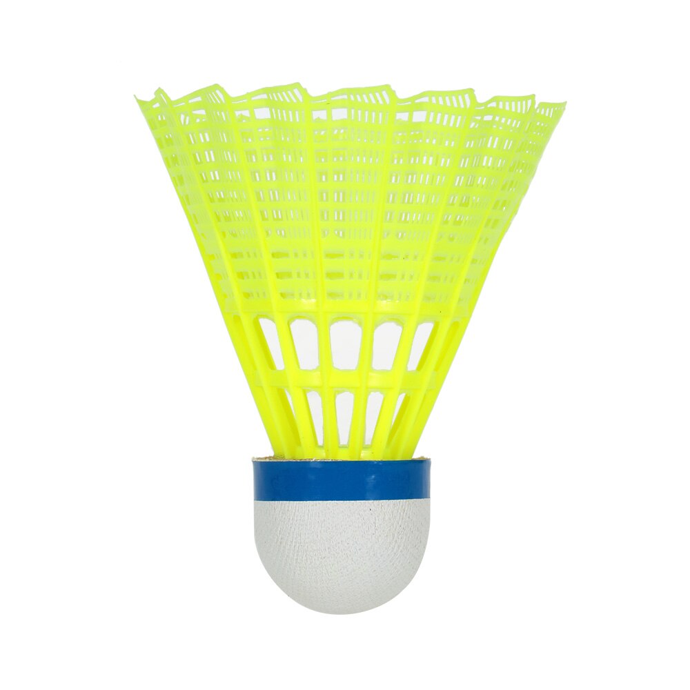 Leijiaer 6 stk badmintonball gul fjær nylon fjerboller birdies innendørs utendørs trening trening badminton