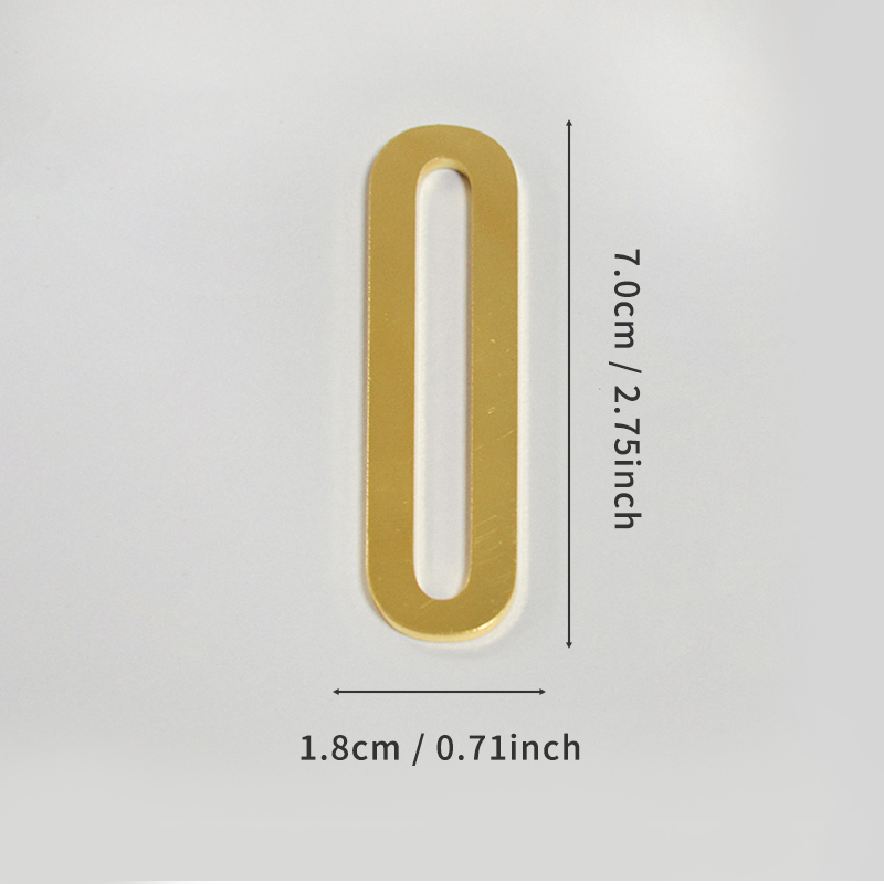 Gouden deurnummer met magneten 7 cm metalen huisnummer appartement deurnummer voor buiten hotel thuis brievenbuslabel: Olive