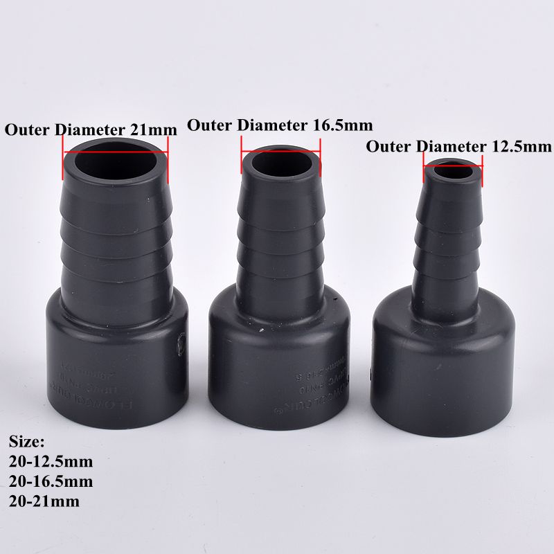 O.D 12.5-26mm Hose Pagoda Connector Variable Diameter Pagoda Aquarium Garden Watering Irrigation PVC 20-25mm Water Pipe Adapter