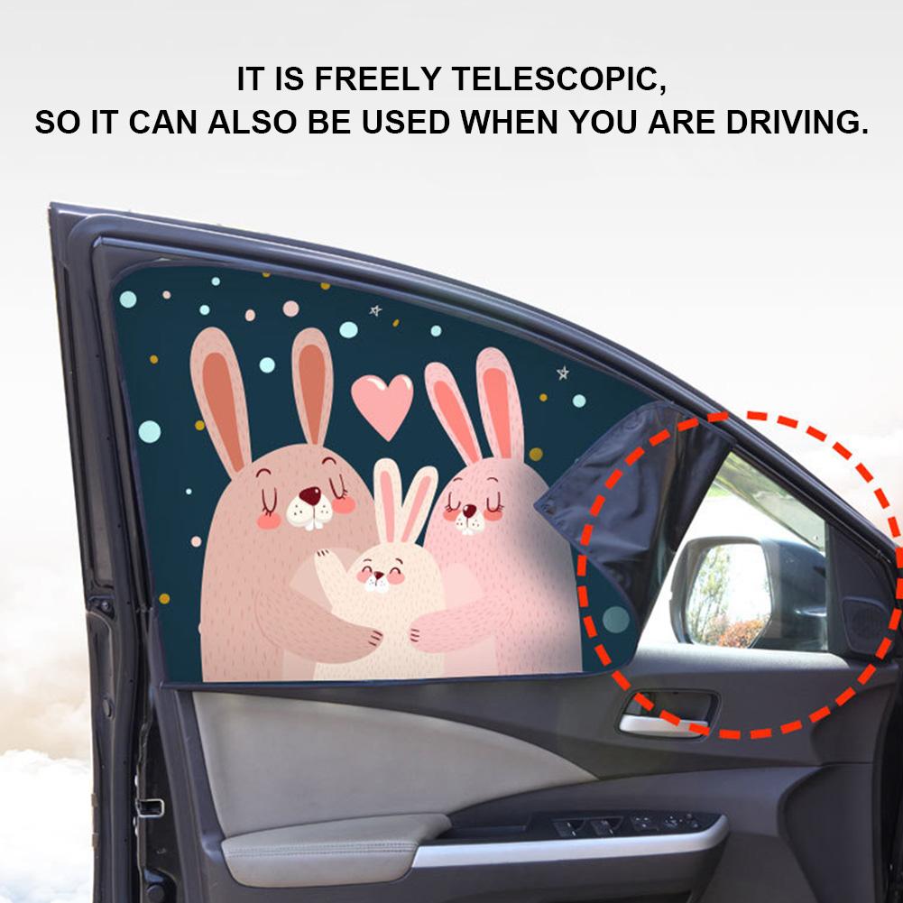 Car Window Zonnescherm Zonnescherm Auto Zonneklep Zijruit Cartoon Magnetische Gordijn Zonnescherm Auto Gordijn