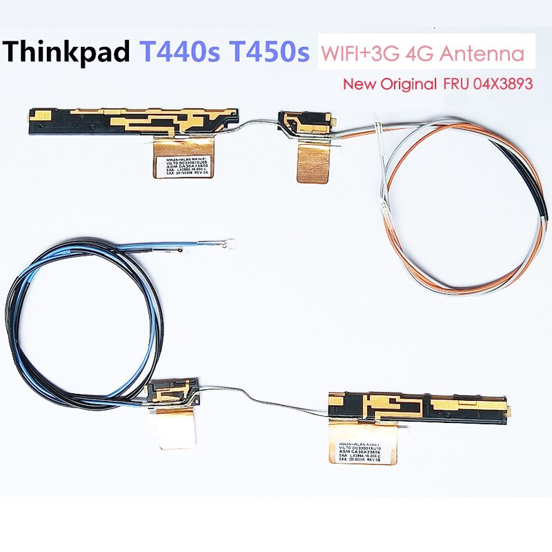 2 Stks/partij Jinyushi Voor & Originele Thinkpad T440s T450s Wifi + 3G 4G Antenne Fru 04X3893 Wwan l850-GL Module Red & Blue Lte Antenne