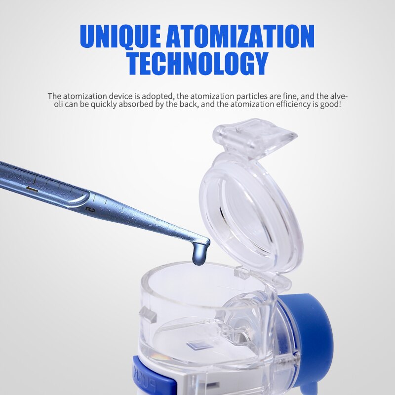 Nebulizador portátil para adultos y niños, Mini máquina atomizadora ultrasónica de mano para el hogar, Humidificador ultrasónico de mano para cuidado de la salud