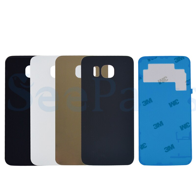 Für 5.7 "SAMSUNG Galaxy S6 Rand Plus Zurück Glas Abdeckung Hinten Batterie Tür Gehäuse Fall Für SAMSUNG S6 Rand batterie Abdeckung